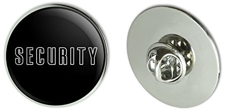 Security Metal 1.1 Tie Tack Hat Lapel Pin Pinback