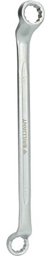 BRILLIANT TOOLS BT012903 Double Ring Spanner Offset 12 x 13 mm [Powered by KS Tools]