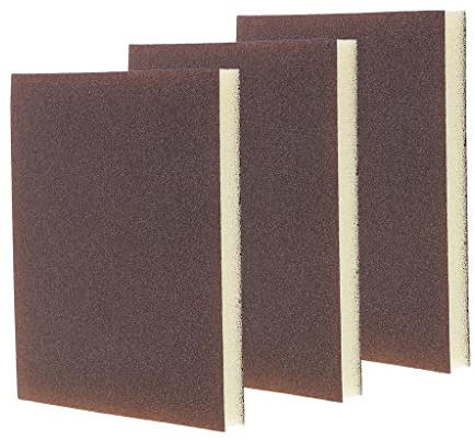Spugne Flessibili Abrasive Rossa per Levigare Metallo Carrozzeria, Grano extra fine 400-600