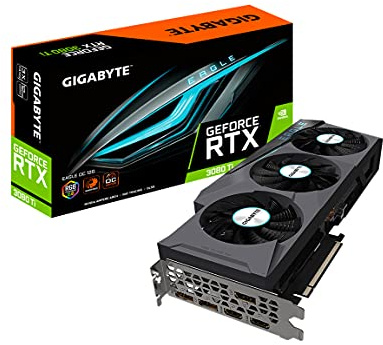 Gigabyte GeForce RTX 3080 Ti Eagle OC 12G Carte Graphique 3 Ventilateurs Windforce 12 Go 384 Bits GDDR6X, GV-N308TEAGLE OC-12GD