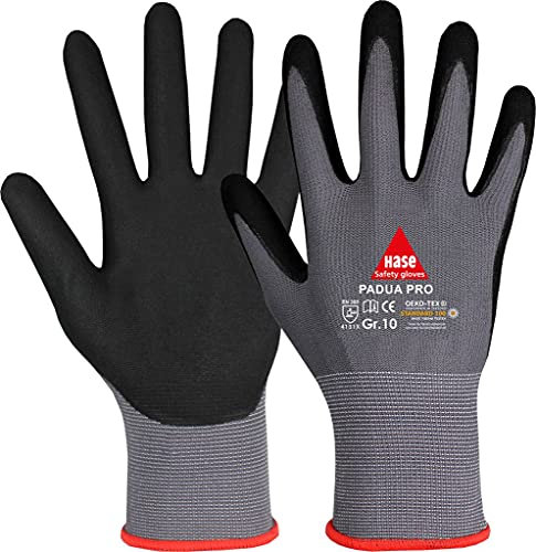 METALXACT PADUA PRO, Montagehandschuh aus Nylon/Micro-Nitrilschaum Gr. 6-11, Kat. II, EN 388, OEKO-TEX 8 10 Paar