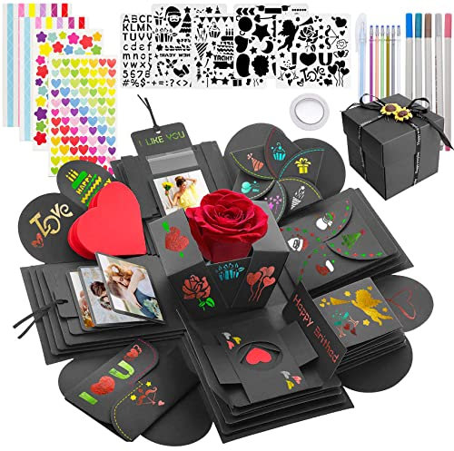 LUZOON Überraschungsbox Kreative Explosionsbox DIY Geschenk Scrapbook und Foto-Album Geschenkbox als Geburtstagsgeschenk