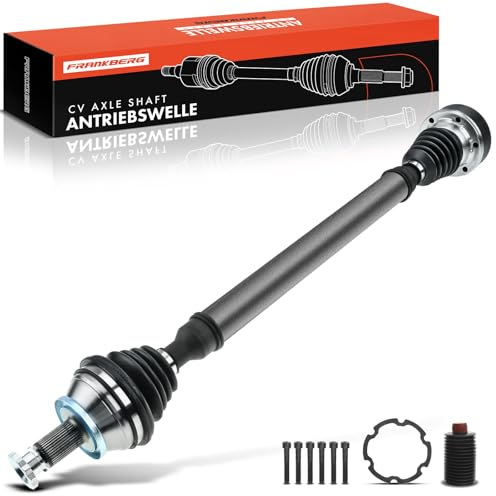 Frankberg Antriebswelle Achswelle ohne ABS Ring Vorderachse Rechts | Kompatibel mit A1 8X1 8XK Polo 6C1 6R1 1.2L Rapid NH3 NK3 NK6 1.4L 1.6L Ibiza IV 6J5 6P1 Replace# 6R0407762A