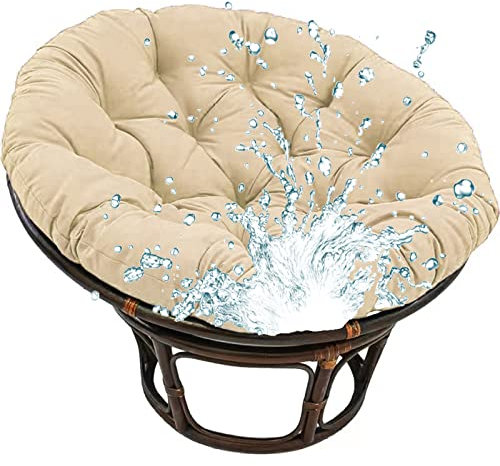 Taifuan Hängesessel Kissen,Polster, Sitzauflagen GartenmöBe,Polster Bodenkissen für Schwenksessel, Auflage für Baumwoll Hängeschaukel,Hängekorb, Hängestuhl(Size:100X100cm,Color:Khaki)
