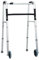 Panana Folding Lightweight Aluminium Walker Mobility Aid Adjustable Walking Frame with Wheels