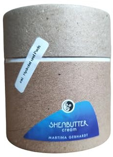 Martina Gebhardt Naturkosmetik | Sheabutter Cream 50 ml | Inklusiv Holunderblütenhydrolat 5 ml + 2 Trockenpads | Weihnachtsedition