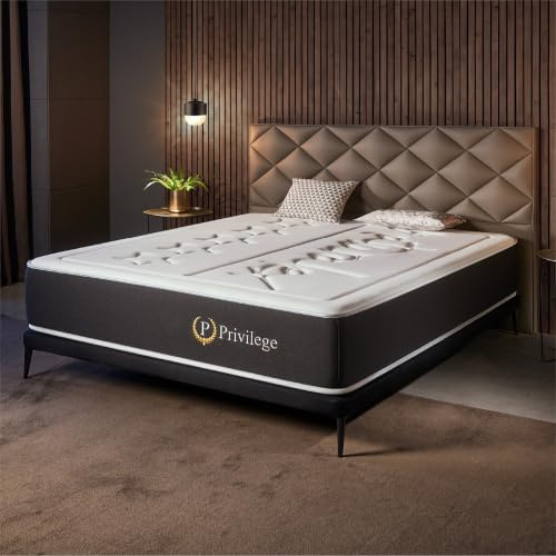 Naturalex - Privilege - Matratze 140x200 cm - Taschenfederkern 140x200 H3/H4 - Matratze 140x200 30 cm Hoch - Öko-tex Zertifiziert - Latex Blue 7 Zonen