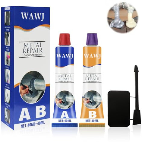 Colla Riparazioni, Metal Cast Iron Magic Repair Glue, Magic Welding Glue Permanent Metal Repair Paste Set per Metallo, Plastica, Legno (50G)