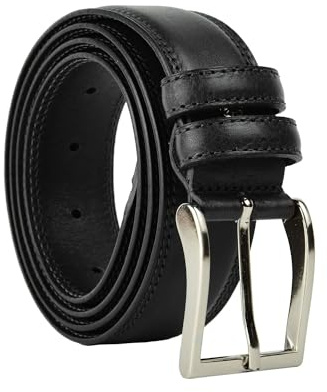 Conte Massimo Herren-Gürtel aus echtem Leder, Made in Italy, kürzbar