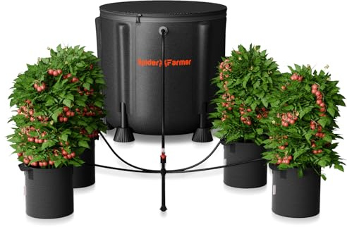 Spider Farmer Auto Drip Irrigation System Kits with 13-Gallon Bucket, 25W Water Pump, Low Water Level Sensor, Complete Indoor Automatic Watering System for Grow Tent/Greenhouse/Lawn