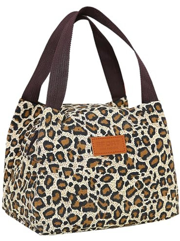 JSTHHTT Bolsa Porta Alimentos, Bolsa Térmica Porta Alimentos, Fiambrera Comida Trabajo, Lunch Bag Portátil Ligera de Mano, para Almuerzo, Oficina, Viaje, Pícnic o Colegio