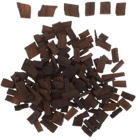 Cabilock 4packs Oak Chips for Wine Brewing Whiskey Aging French Wood Heavy Toasting Wine Making Supplies