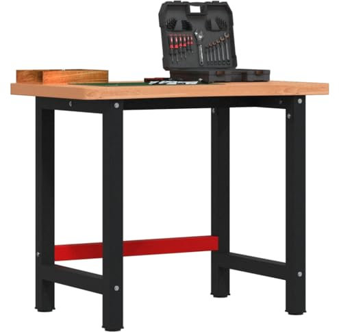Furniture Select-Werkbank 100x(55-60) x83cm Massivholz Buche
