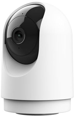 Trust IPCAM-2700 Telecamera Wifi Interno 360° con Visione Notturna, Sirena e Microfono Integrati, Rilevamento Umano, Videocamera Sorveglianza con App, Casa Intelligente, Bianco