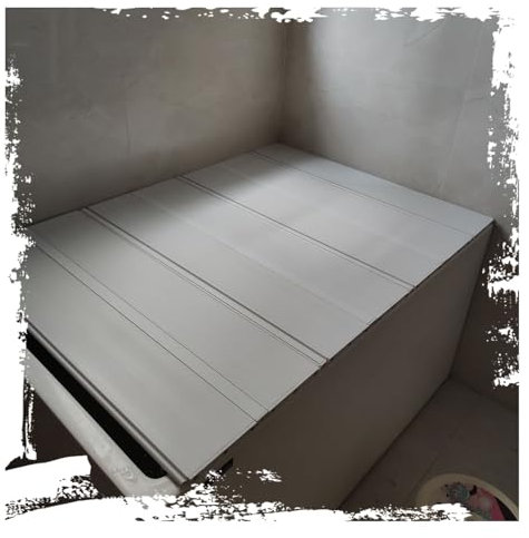 Whirlpool-Badewannentablett, PVC-Abdeckung, 1,2 cm dick, Anti-Staub-Isolierplatte, klappbarer Rollladen-Badedeckel für Milchbäder, multifunktional (75 x 120 x 1,2 cm)