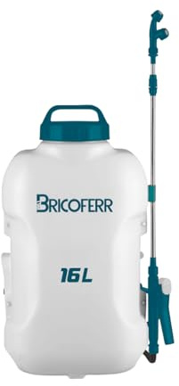 Bricoferr Pulverizador de Mochila a batería 16L