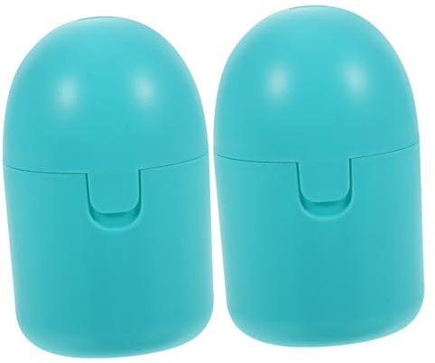 Healeved Menstruationstassen Aufbewahrungsbox mit Sterilisationsfunktion für Mikrowelle 2 Stück PP Material Blau 9X5,3X5,3cm