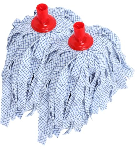 PACKOVE Lot de 2 Têtes de Serpillière Accessoires de Nettoyage Absorbants Remplacement de Serpillière pour Carrelage et Sols Divers Facile à Essorer Haute Absorption d'eau