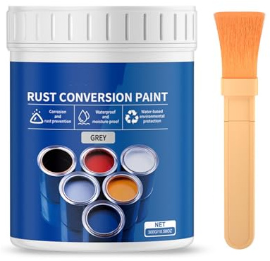 Convertidor de óxido de metal resistente a la intemperie de 300 g con múltiples opciones de color, a base de agua para superficies de larga duración, protección de secado rápido, convertidor de óxido