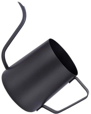 LALADEFIEE Hervidor de Café Manual Boquilla Estrecha de Acero Inoxidable Negro para Goteo Preciso de 250ml y Diseño Ergonómico en Preparación de Café y Té
