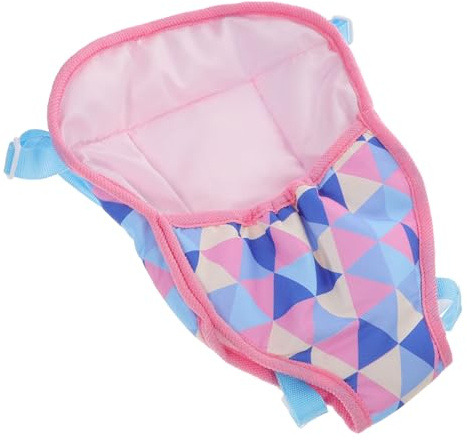 FIXOSHEE Puppenträger Puppen mit Verstellbaren Trägern Bunte Dreiecksmuster Robustes Puppenzubehör für Mädchen Einfach zu Benutzen und Tragbar Geschenkidee