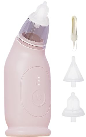 Aspirateur nasal pour enfant – Aspirateur électrique à forte aspiration | Dispositif de rinçage nasal pour petit enfant, pour les maladies du froid, la morve, le mucus, l'élimination de la booger