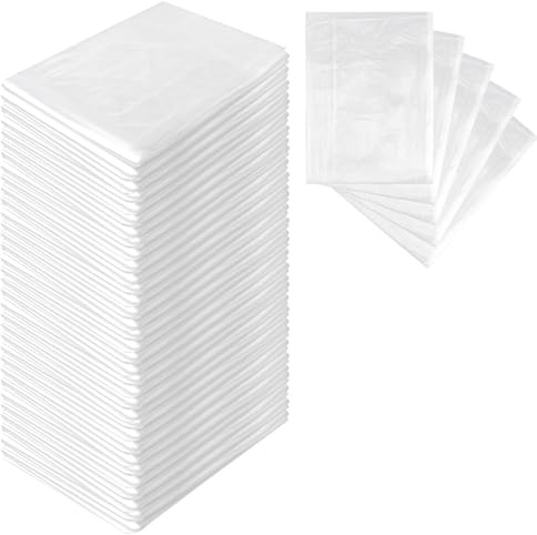50/100 Pack Disposable Sauna Blanket Plastic Sheeting Liners for Body Wrap 87 X 47 Inch Sauna Bag for Beauty Salon Spa Accessories(100pcs)