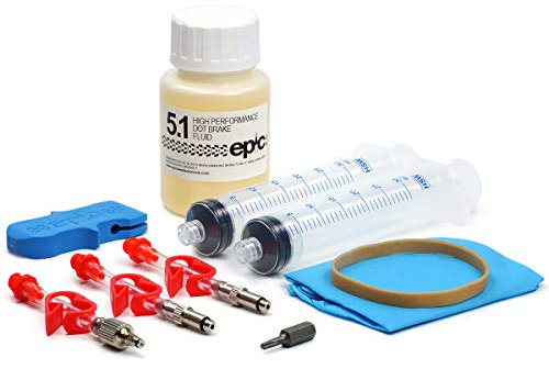 Epic SRAM Bleed Kit & DOT Fluid - Bleeding Edge Tool Included - Code, G2, Guide, Level, eTap HRD. Compatible with all SRAM DOT Brake Models. 100ml DOT 5.1 Brake Fluid Included