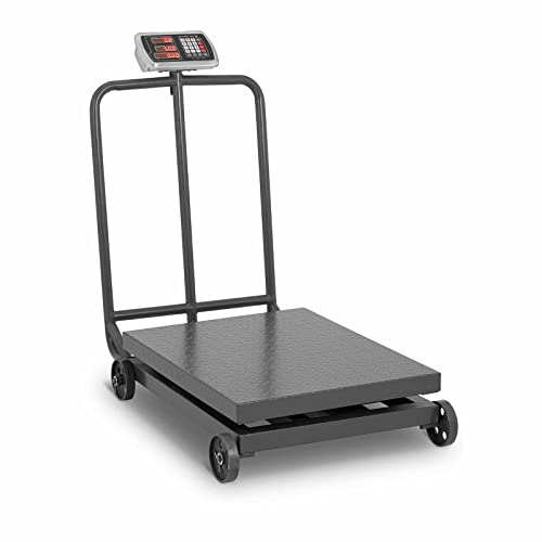 Steinberg Systems Balance Plateforme À Plate-forme Plate Forme Mobile Industrielle Sur Roues SBS-PF-1000/200 (Capacité 1000 kg, ± 200 g, Afficheur LED, Batterie intégrée)