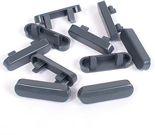 JCP 10 x Anthracite Grey Window Drainage Cover Caps Weep Hole Covers for UPVC Windows