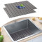 Kitchen Sink Mat - 2Pack Adjustable Sink Protector Mat for Kitchen Ceramic/Stainless Steel Sink - Fast Draining Sink Mats for Bottom of Kitchen Sink - Easy to Clean & DIY Cut