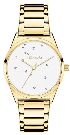 Tamaris Damen Analog Quarz Uhr mit Edelstahl Armband TT-0096-MQ