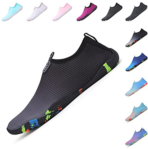 Baofular Badeschuhe Damen Herren Wasserschuhe Schwimmschuhe Sommer Strandschuhe Schnell Trocknend Aquaschuhe Surfschuhe für Meer, Gr. 35-46