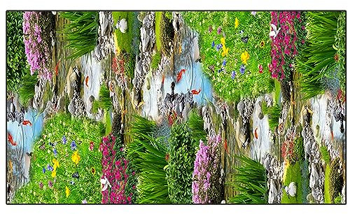Teppich Läufer, Küchenmatte 50 x 300 cm rutschfest Pflegeleicht Küchenteppich Teppich Läufer Küche Erhältlich in vielen Größen für Flur & Wohnraum, E