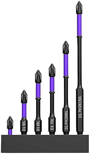 JYITO Set di cacciaviti, 6 pezzi D1 , cacciavite a testa stella, resistente, set di punte magnetiche antiscivolo portatili, cacciavite di precisione di riparazione per la riparazione dei gadget