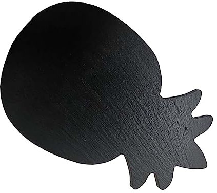 MAGICLULU Assiette Naturelle Ananas pour Steak Et Sushi Plat De Présentation Noir