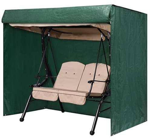 YGLEEULI schaukel Abdeckung Swing Garden Chair Chaise Lounge Dust Cover Sunproof Rainproof Double Zip Outdoor Garden Cover Pieces