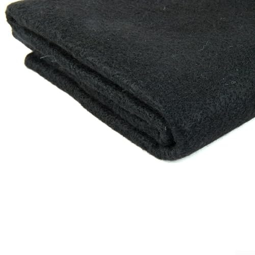 Jotekonoby Carbon Fiber Welding Blanket Fire Resistant Heat Shield Plumbing Torch Guard High Temperature Density Flame Retardant Material For Industrial Use 50X50cm Black
