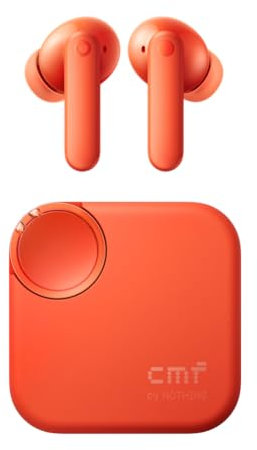 CMF by Nothing Buds 2 Kabellose Ohrhörer mit 48 dB Hybrid ANC, 55 Stunden Akkulaufzeit, 11mm PMI Treiber, 6 HD-Mikrofone und Spatial Audio, IP55 Wasserfest – Orange