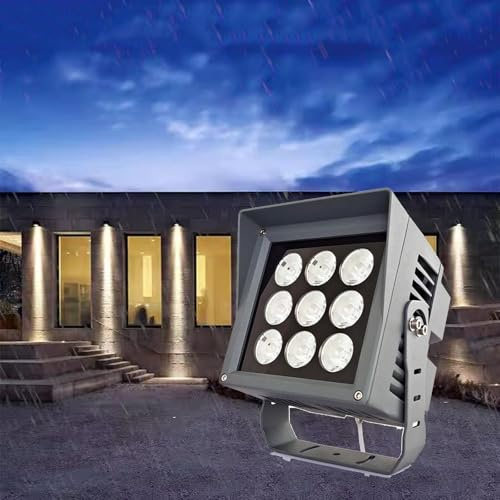 Luce stretta per esterni - Proiettore per esterni Proiettore a LED impermeabile a lungo raggio Proiettore a LED Proiettore a fascio di luce esterno impermeabile a lungo raggio(White,50W(AC85-265v))