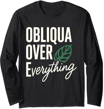 Monstera Obliqua Rare Plant Collector Leaf Lover Indoor Gift Long Sleeve T-Shirt