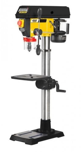 FEMI JOB LINE FM12-953PLUS - Perceuse à Colonne 20mm - Moteur 750W - 12 Vitesses 160-3000tr/min - Table Réglable/Inclinable 323x323mm - Étau et Mandrin Auto Inclus