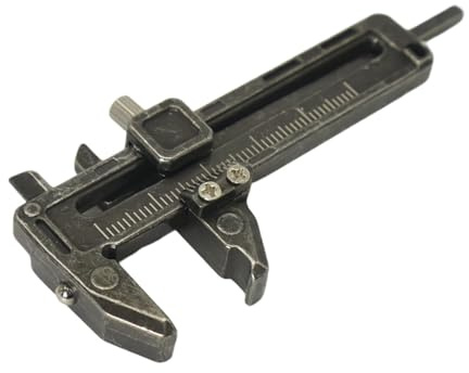 Mini Calibro a Corsoio 0-50mm (2 inch), Strumento di Misurazione Multifunzionale in Lega di Zinco e Alluminio per Parti Meccaniche, Gioielli, Lavorazione