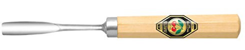 KIRSCHEN Werkzeuge 3231006 | Kerbschnitzbeitel mit Weißbuchenheft Stich 10, gekröpft & tiefer Höhlung - 6mm