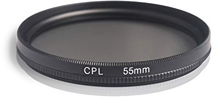 Ares Foto® Filtre polarisant Circulaire, Verre et Aluminium. pour Canon Sony Nikon Fujifilm Pentax Tamron Sigma Leica Olympus Panasonic (55mm)