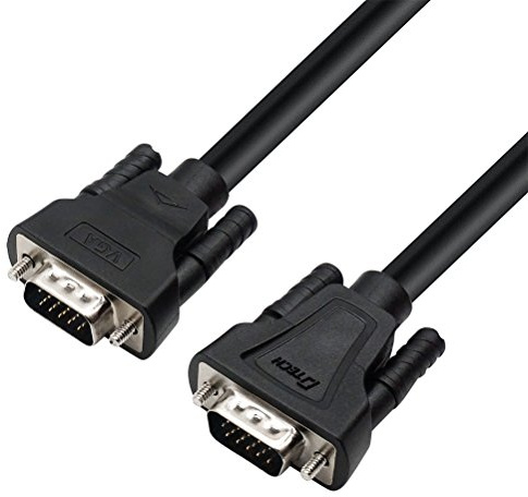 DTECH VGA Male to Male Cable 10 Feet Long PC Computer Monitor Cord 1080p High Resolution (3m)