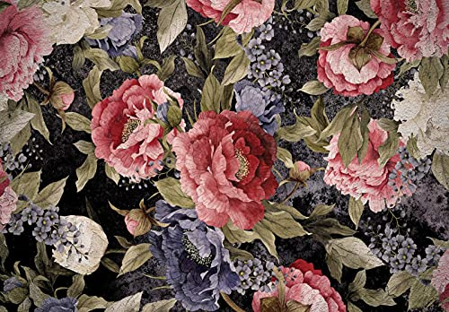 WallArena Fototapete, Blumen, 368x254cm | Fototapeten - Tapeten - für Wohnzimmer Schlafzimmer - Vliestapete Wandtapete Tapete 3D Effekt- inkl. Kleister