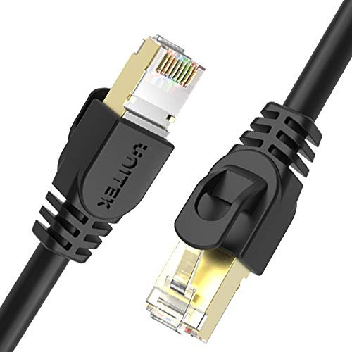 Cable de Red Ethernet UNITEK Cat.7 I 2 Igual RJ45 568BI 5 Metros I 10 Gbit/S I Cable Ethernet, LAN, DSL, Switch, Router, módem, Acces Point I 100% Cobre, 26 AWG I Negro