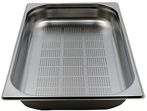 GN 1/1 Gastronormbehälter GN-Behälter Edelstahl 8,5 Liter Tiefe 65mm GELOCHT