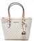 Michael Kors XS Carry All Jet Set Travel Womens Tote Powder Blush PVC